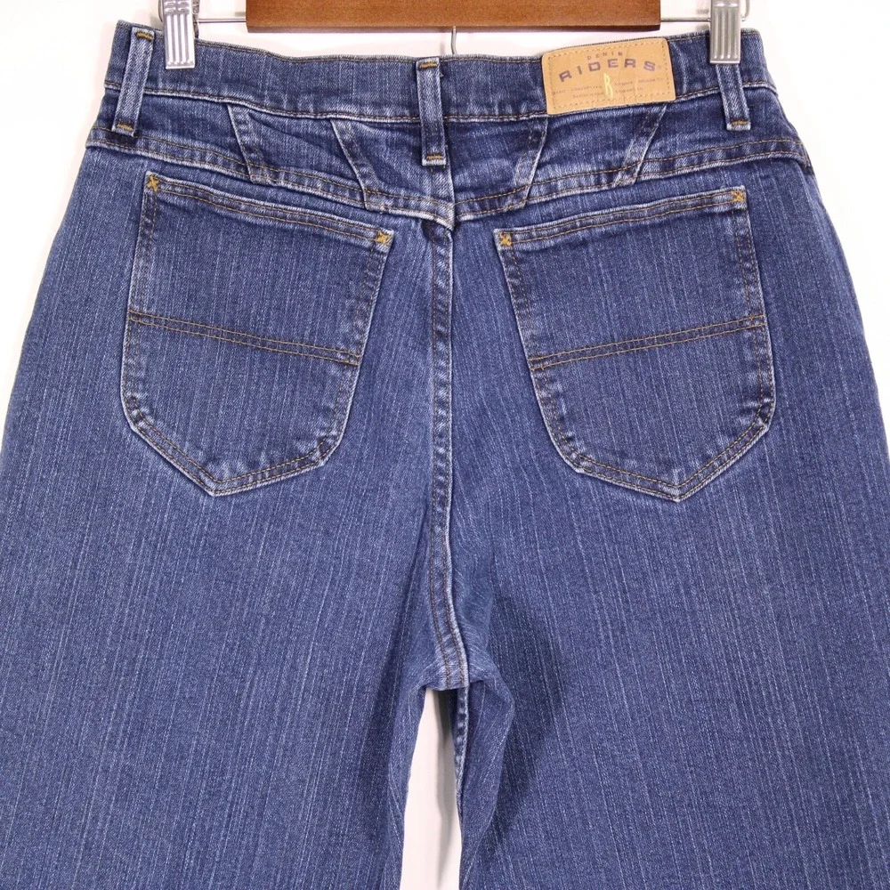 Riders by Lee Jeans Womens‎ 12P Blue Straight High Rise Stretch Casual 31x29